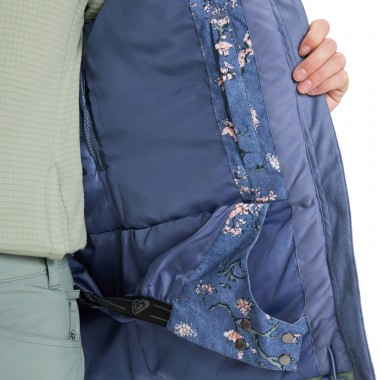 ROXY JETTY BLOCK W SNOW JACKET WILD WIND CHLOE BLOSSOM
