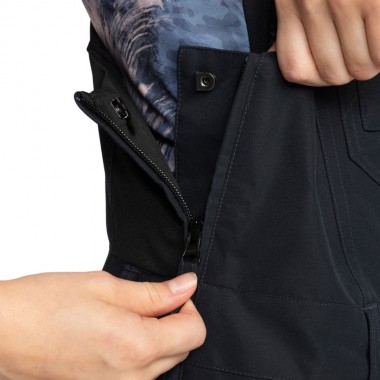 ROXY RIDEOUT W BIB SNOW PANTS BLACK