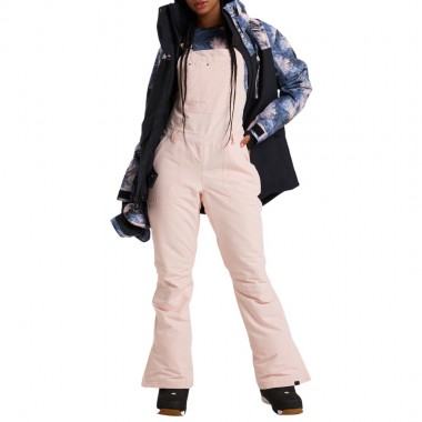 ROXY RIDEOUT W BIB SNOW PANTS PINK SALT