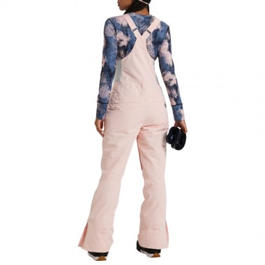 ROXY RIDEOUT W BIB SNOW PANTS PINK SALT