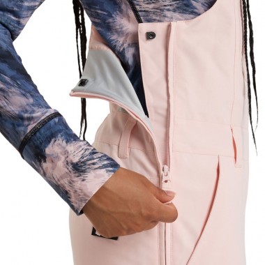 ROXY RIDEOUT W BIB SNOW PANTS PINK SALT