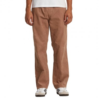 RVCA AMERICANA ELASTIC CORDUROY PANTS SONORA BROWN