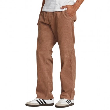 RVCA AMERICANA ELASTIC CORDUROY PANTS SONORA BROWN