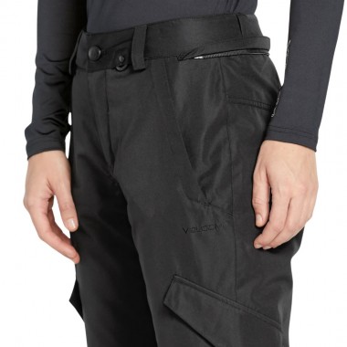 VOLCOM BRIDGER INSULATED W SNOW PANTS BLACK
