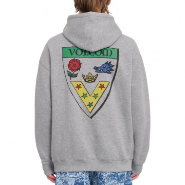 VOLCOM FERGADELIC HOODIE HEATHER GREY