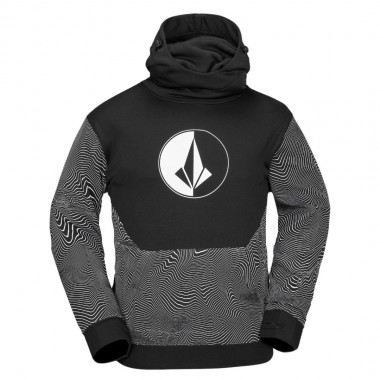 VOLCOM HYDRO RIDING HOODIE BLACK PRINT