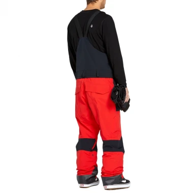 VOLCOM RAIN GORE-TEX SNOW BIB OVERALL CRIMSON