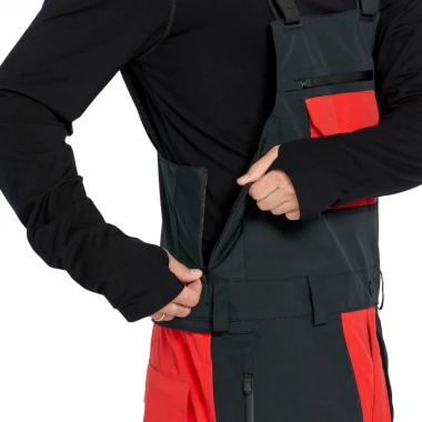 VOLCOM RAIN GORE-TEX SNOW BIB OVERALL CRIMSON