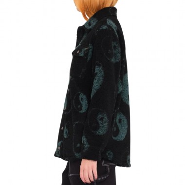VOLCOM SILENT W SHERPA JACKET BLACK COMBO