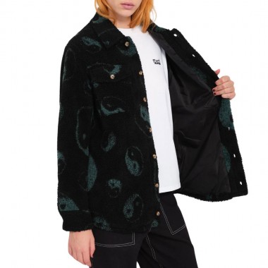 VOLCOM SILENT W SHERPA JACKET BLACK COMBO