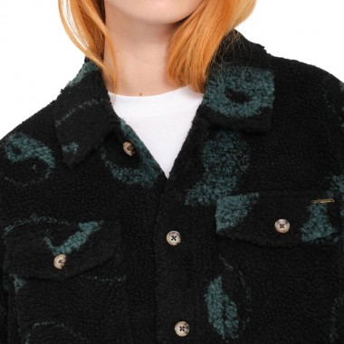 VOLCOM SILENT W SHERPA JACKET BLACK COMBO