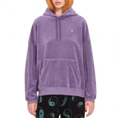 VOLCOM STONE HEART UP W VELVET HOODIE VINTAGE VIOLET