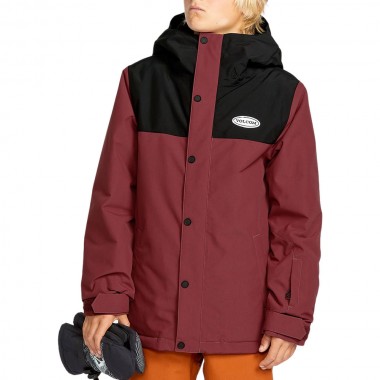 VOLCOM STONE.91 INSULATED K SNOW JACKET REDWOOD