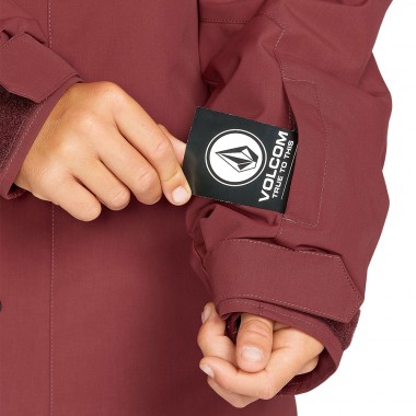 VOLCOM STONE.91 INSULATED K SNOW JACKET REDWOOD