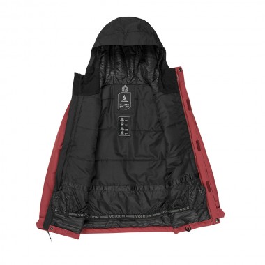 VOLCOM STONE.91 INSULATED K SNOW JACKET REDWOOD