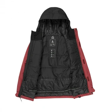 VOLCOM STONE.91 INSULATED K SNOW JACKET REDWOOD