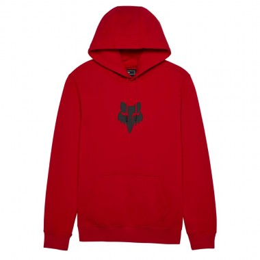 FOX HEAD HOODIE FLAME RED