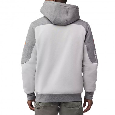 FOX RS BLOCKED SASQUATCH ZIP HOODIE LIGHT GREY