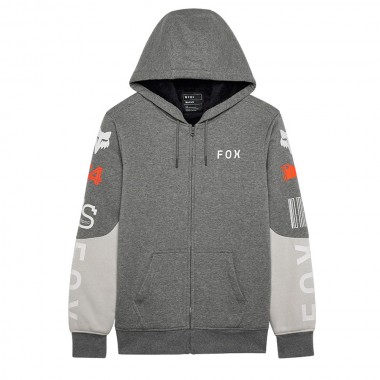 FOX RS BLOCKED SASQUATCH ZIP HOODIE LIGHT GREY