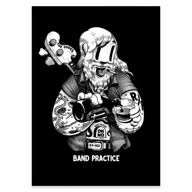 THE DUDES BAND PRACTICE UNLIMITED PRINT BLACK