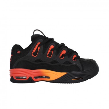 OSIRIS D3 2001 SHOES BLACK/ORANGE/BLACK