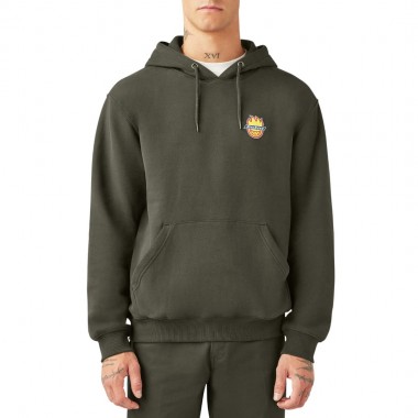 DICKIES X SPITFIRE HOODIE OLIVE GREEN
