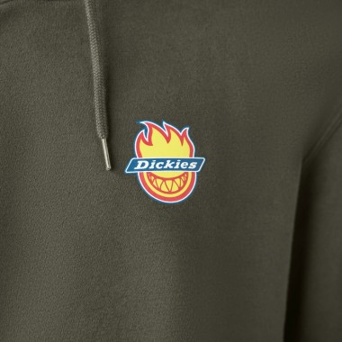 DICKIES X SPITFIRE HOODIE OLIVE GREEN
