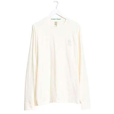 MISFIT ORGANICS JERSEY LS TEE PIGMENT THRIFT WHITE