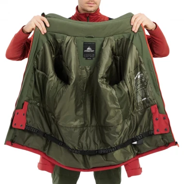 PROTEST PRTENSTONE SNOWJACKET BARN RED