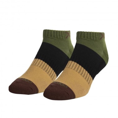 ODD SOΧ BASIX 4 BLOCK FASHION WOODLAND ANKLE CREW SOCKS