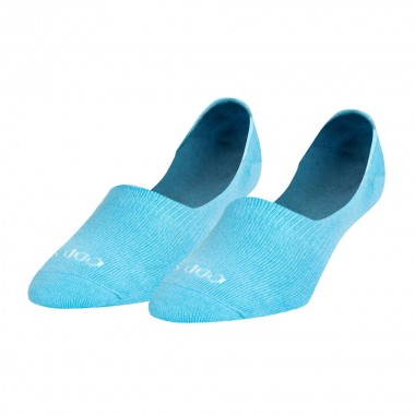 ODD SOX BASIX SOLID SKY HEATHER NO SHOW W CREW SOCKS