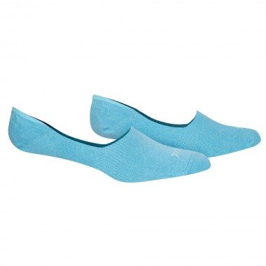 ODD SOX BASIX SOLID SKY HEATHER NO SHOW W CREW SOCKS
