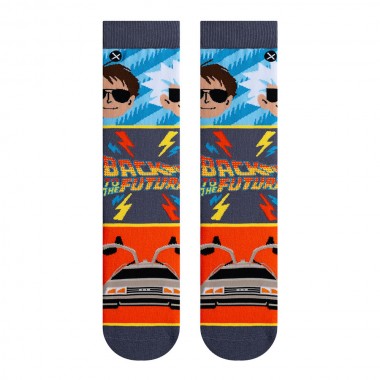 ODD SOX X BACK TO THE FUTURE MASH UP CREW SOCKS