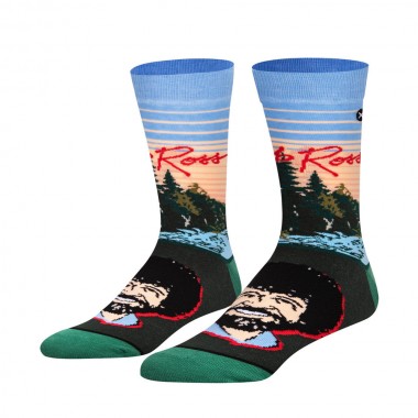 ODD SOX X BOB ROSS SUNSET CREW SOCKS