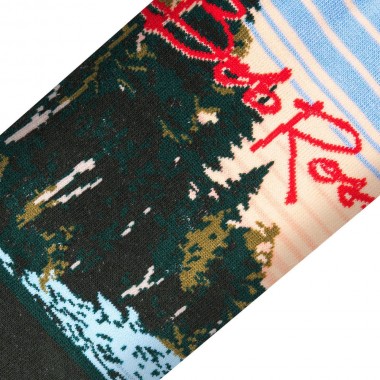 ODD SOX X BOB ROSS SUNSET CREW SOCKS