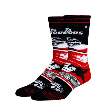 ODD SOX X FAST & FURIOUS MASH UP CREW SOCKS