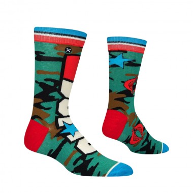 ODD SOX X G.I. JOE SPLIT RETRO CREW SOCKS