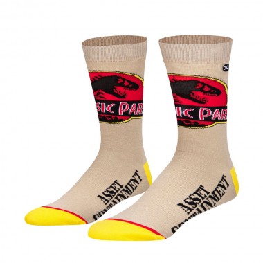 ODD SOX X JURASSIC PARK ASSET UNIT CREW SOCKS