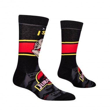 ODD SOX X JURASSIC PARK I SURVIVED CREW SOCKS