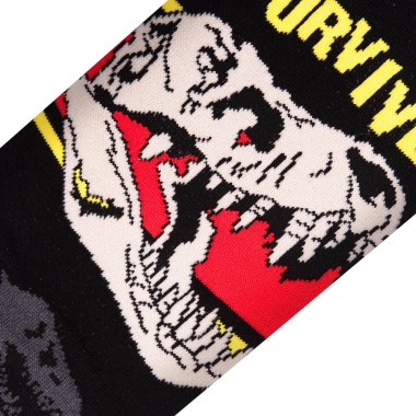 ODD SOX X JURASSIC PARK I SURVIVED CREW SOCKS