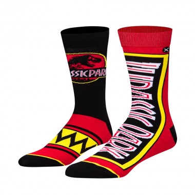 ODD SOX X JURASSIC PARK SPLIT CREW SOCKS