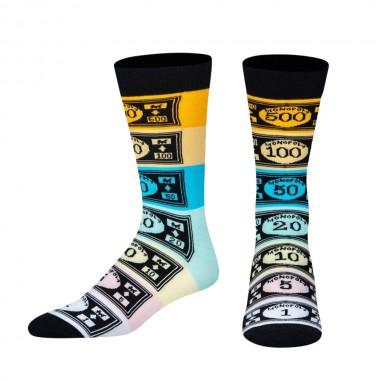 ODD SOX X MONOPOLY MONEY CREW SOCKS