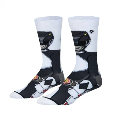 ODD SOX X POWER RANGER BLACK RANGER 360 CREW SOCKS