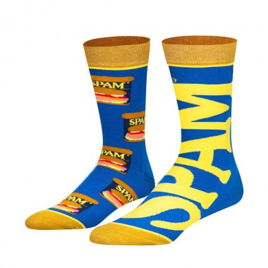 ODD SOX X SPAM SPLIT CREW SOCKS