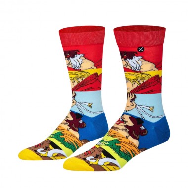 ODD SOX X STREET FIGHTER MASH UP CREW SOCKS