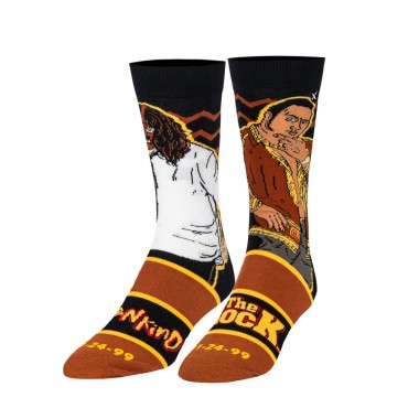 ODD SOX X WWE MANKIND VS THE ROCK CREW SOCKS