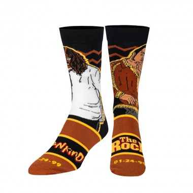 ODD SOX X WWE MANKIND VS THE ROCK CREW SOCKS