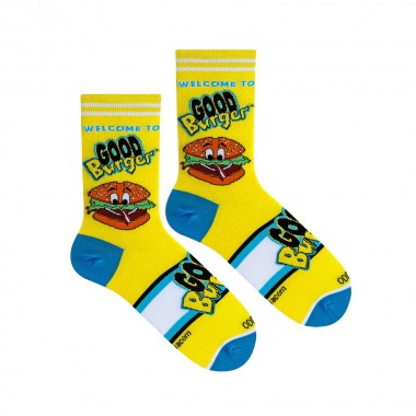 COOL SOCKS WELCOME TO THE GOOD BURGER CREW SOCKS