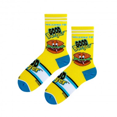 COOL SOCKS WELCOME TO THE GOOD BURGER CREW SOCKS