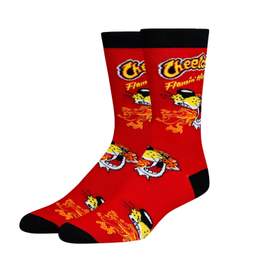 COOL SOCKS X CHEETOS FLAMIN HOT FIRE CREW SOCKS
